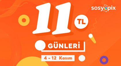 11 TL Günleri Başladı 🛒 Sosyopix'in 11.11 Kampanyalarını Kaçırma 📣 5 11 TL Günleri