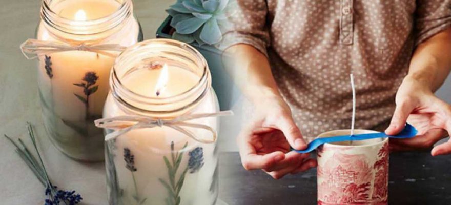 Evde Mumluk Yapımı, 6 Kendin Yap Mumluk Önerisi 1 mum yapimi